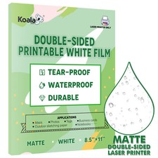 Koala Double Sided Printable Waterproof Printer Paper for Laser 8.5x11 Outdoor