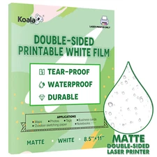 Koala Double Sided Printable Waterproof Printer Paper for Laser 8.5x11 Outdoor