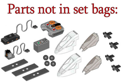 LEGO 60051 High-Speed Passenger Train: ALL NUMBERED BAGS, NEW