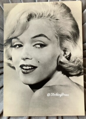 MARILYN MONROE 80er POSTKARTE 1960 Let's Make Love Nahaufnahme Portrait Haartest 425