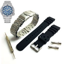 Steel Silicone Replacement Watch Band E168-A14ST0C Citizen Promaster BN0165-55L
