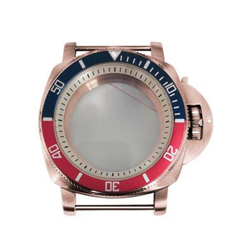 42mm PVD Rose Gold Watch Case Bezel White Inner Shadow Fit For NH35/36 Movement - Picture 22 of 31