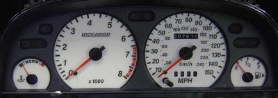 Lockwood Ford Mondeo Mk1/2 Benzin Trip Reset auf L. RED (W) Dial Kit 400L/MM2