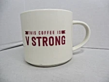 Room Essentials "This Coffee Is V Strong" Porcelain Coffee Mug  16 oz