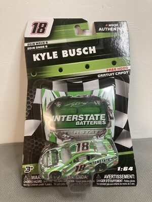 Kyle Busch 2018 Interstate Batteries 1/64 Nascar Authentics Diecast