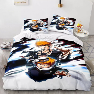 JP Anime Bleach Bettwäsche Set-01 Anpassbar Bettbezug 135x200 Kissenbezüge80x80