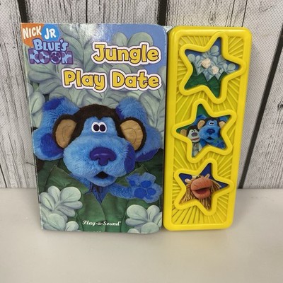 Blue s Room Jungle Play Date Play-a-Sound Book Working RARE Nick Jr 2006