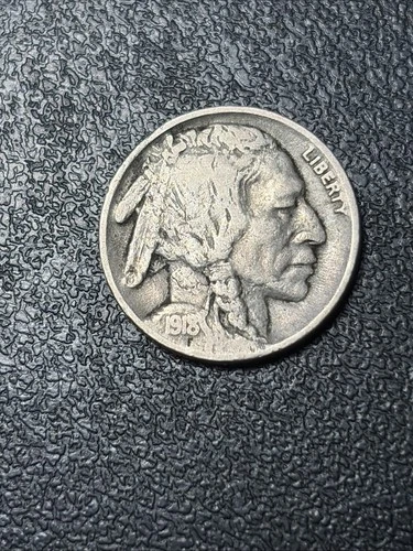 1918 D Buffalo Nickel VF Details