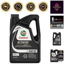 EDGE 0W-20 Advanced Full Synthetic Motor Oil - 5 Quarts for Ultimate Engine Care 45.59 per gallon