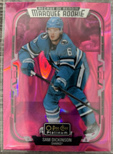2025-26 O-Pee-Chee Platinum Sam Dickinson #283 Marquee Rookie Pink Magma SP RC