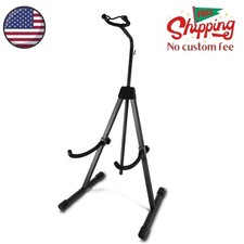 Adjustable Portable Double Bass Stand for Cello, Violin, and Contrabass - Black