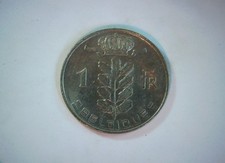 Belgium 1971 1 Franc Belgium 1 Franc (Dutch legend, Baudouin I) Coin