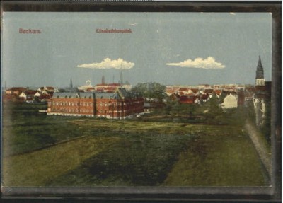 Beckum Westfalen Beckum Krankenhaus ungelaufen ca. 1910