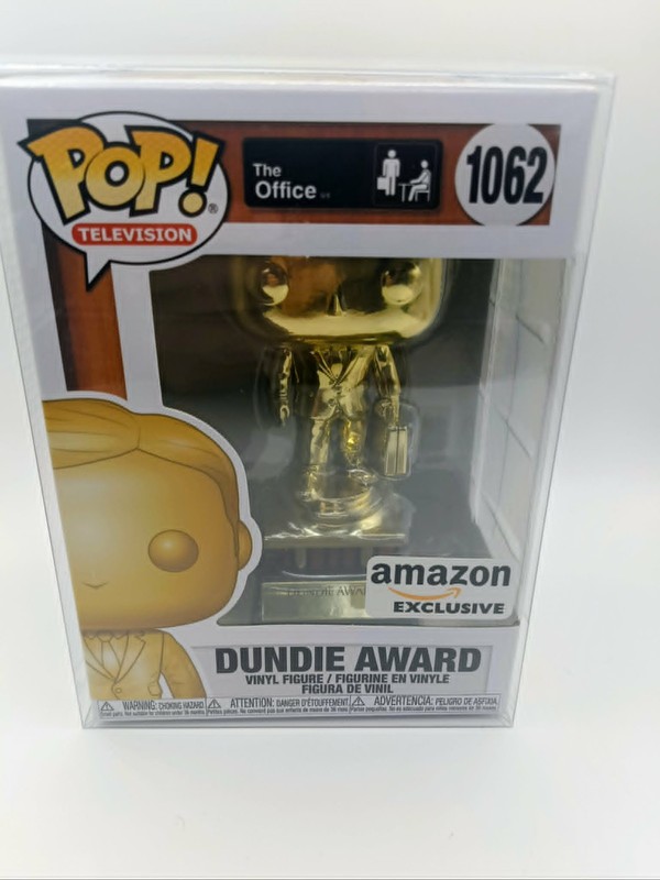 The Office Dundie Award 1062 Funko Pop! Television Amazon Exclusive W/ Pop! Prot