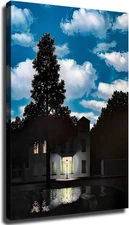 Rene Magritte Wall Art The Empire of Lights By Rene Magritte Oil Painting Print 