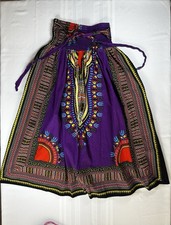 Boho Maxi Skirt Purple Colorful Global Festival Hippie Eclectic Maximal Small