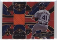 2024 Panini Select Selective Swatches Red Prizm 90/99 Spencer Arrighetti 00jz