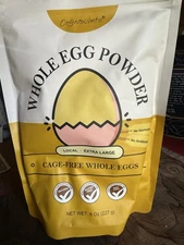 2 Bags Orgnisulmte Whole Egg Powder 8 Ounce Each
