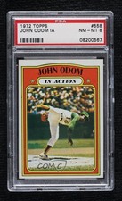 1972 Topps In Action Blue Moon Odom #558 PSA 8 nf5
