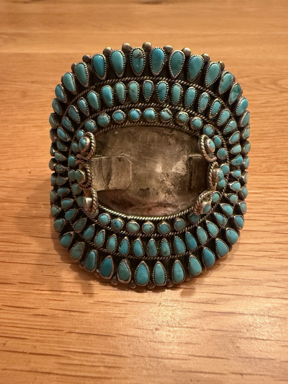 J.M. Begay Navajo Turquoise Watch Cuff Bracelet Sterling 86.6g