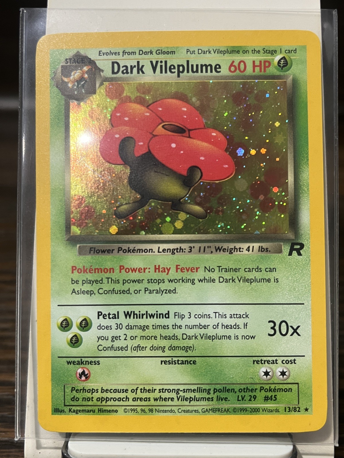 Dark Vileplume 13/82 Team Rocket Holo NM