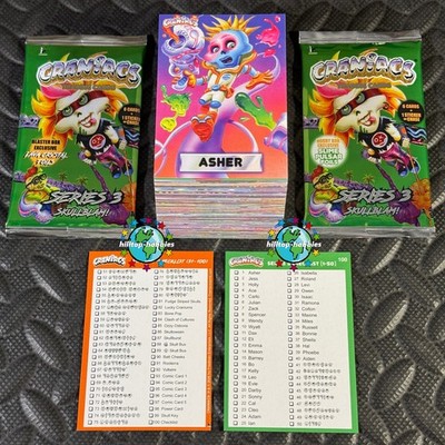 CRANIACS SERIES 3 COMPLETE 100-CARD SET +BOTH WRAPPERS! 2026 garbage pail kids