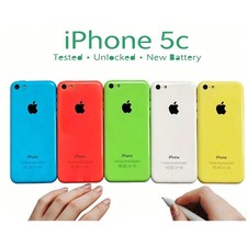 Apple iPhone 5c Green/Blue/Yellow/Red - 8/16/32GB Factory UNlocked any carrier 