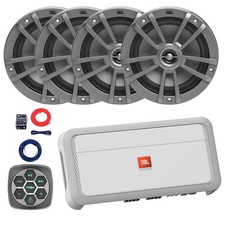 Metra IBBTR19 Marine Controller, 4x 6.5" 180W Speakers, Amplifier W/Kit, Wire