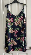 F&F Ladies Floral Print Summer Sleeveless Dress - Size 14