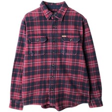 Used Orvis long-sleeved heavy flannel check shirt men's size M equivalent