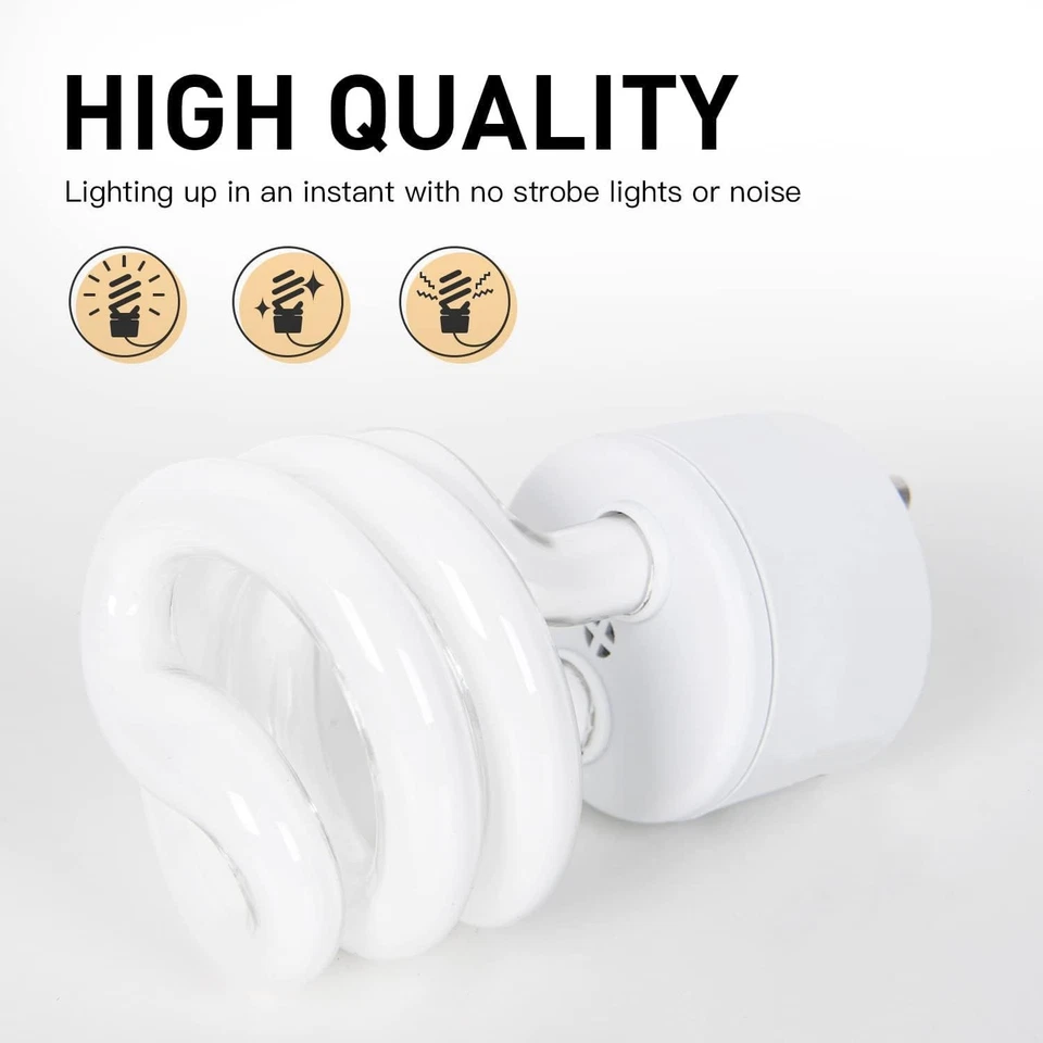 13Watt T2 Spiral CFL GU24 2 Prong Light Bulb Base 2700K 900lm 120v 60Hz Light... - Image 4 of 4