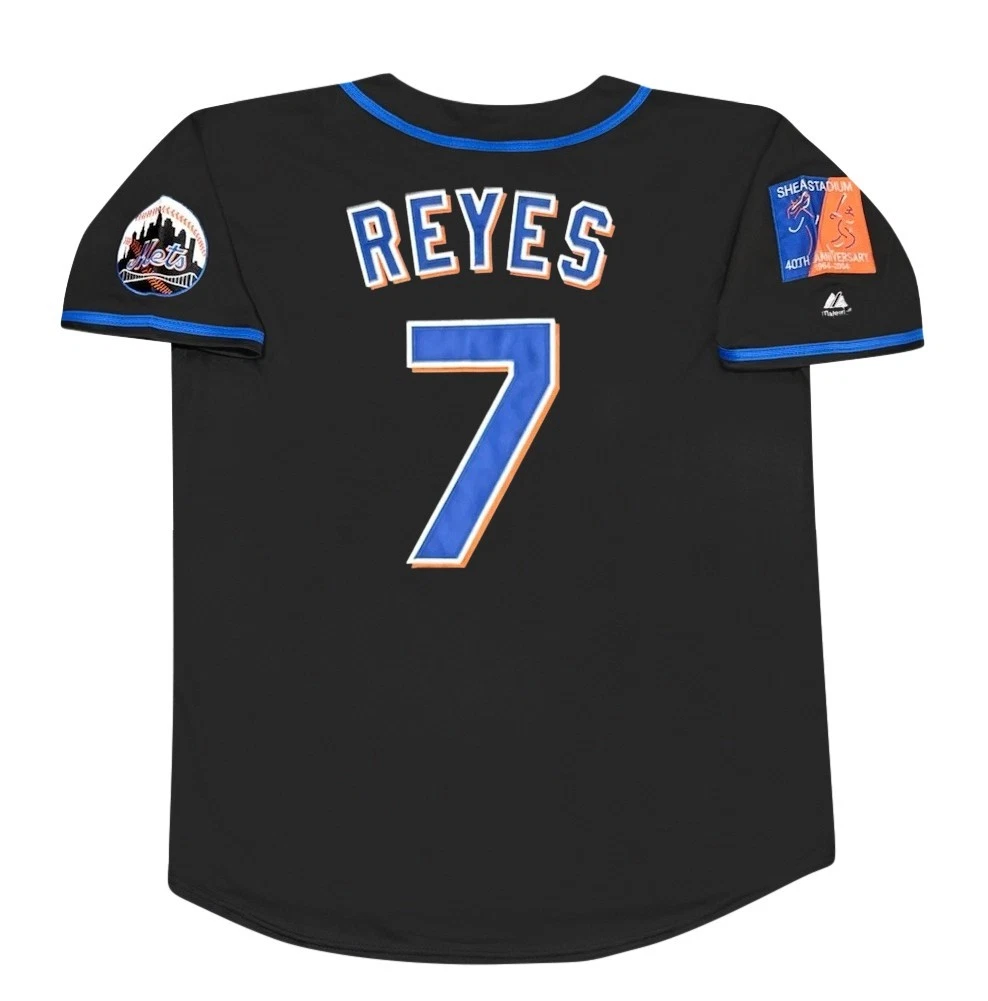 Majestic David Wright New York Mets 2004 Shea Stadium 40th Anniversary Black Jersey Men's S-3XL-1185469