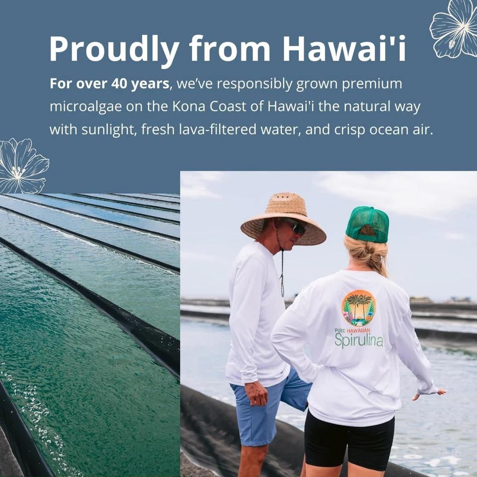 Suplemento de espirulina havaiana 180 unidades superalimento antioxidante estimulante imunológico - Imagem 4 de 4