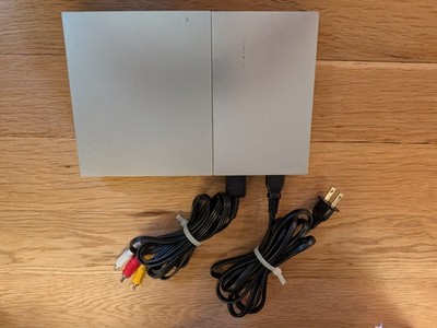 Sony PlayStation 2 Slim Console SCPH-90001 Silver with Controller Tested