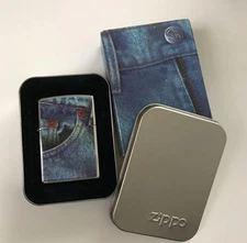 Zippo Oil Lighter America [Rare] ZIPPO Denim Pocket Levi's