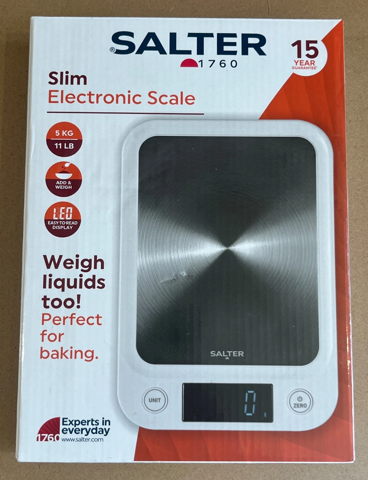 Salter - Slim Electronic Scale | BNIB with Batteries