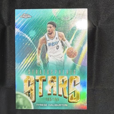 Topps Chrome Tyrese Haliburton Stratospheric Stars ST-7 /199 Indiana Pacers