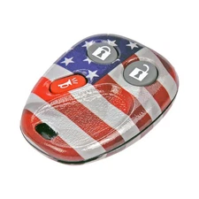 For GMC Sierra 2500 HD/3500 2003-2006 Keyless Remote Case Plastic Red/White/Blue