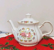 Vintage Sadler England White with Pink Roses ...