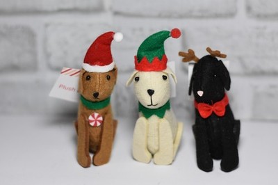 Set Of 3 Target Bullseye s Playground Dog Plush Stuffed Animal - Ornaments 