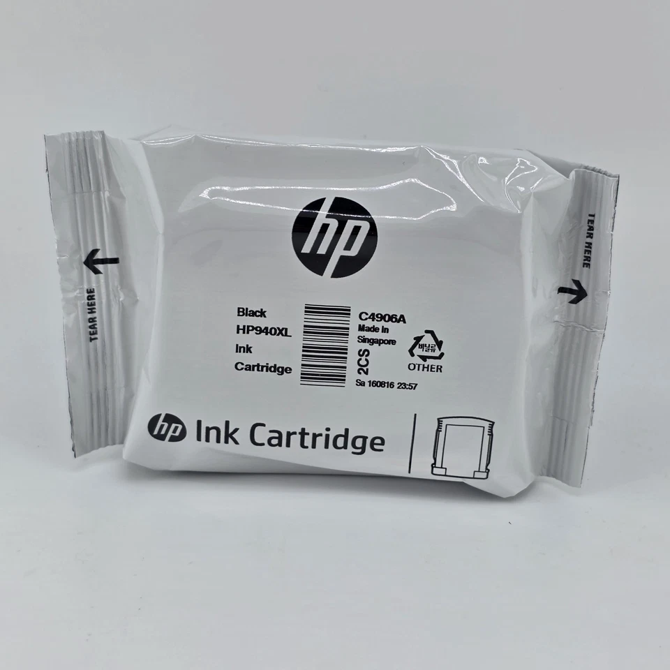 Genuine HP 940XL C4906A Black Ink Cartridge New Sealed Package No Box - Image 2 of 4