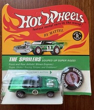 Hot Wheels REDLINE 1970 Light-My-Firebird UNPUNCHED green pink button SEE PICS