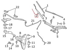 PORSCHE 911 991 Left Windshield Wiper Arm LHD 99162812103 NEW GENUINE