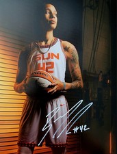 BRITTNEY GRINER Signed 8.5x 11 Photo WNBA Basketball Connecticut Sun. 
