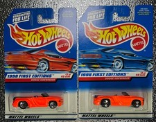 DODGE SIDEWINDER HOT WHEELS FIRST EDITIONS LOT OF 2 - NEW MODELS