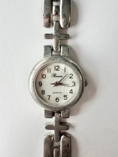 Vintage Ronica Silver Tone Cross Wristwatch (LCS-A059)