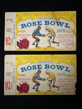 1975 Rose Bowl Ticket Stubs - Ohio St. Buckeyes vs USC Trojans 1/1/75