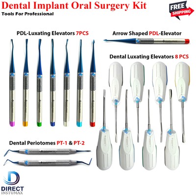 Dental Implant Surgery Luxating PDL Tooth Root Elevators Periotomes Instruments