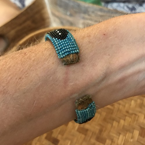 Indianer Perlen Armreif Armband - Bild 4 von 4