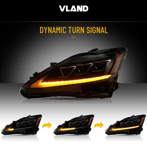 VLAND Full LED Headlights&LED Tail Lights For 2006-2013 Lexus IS 250 350 ISF - Bild 5 von 31